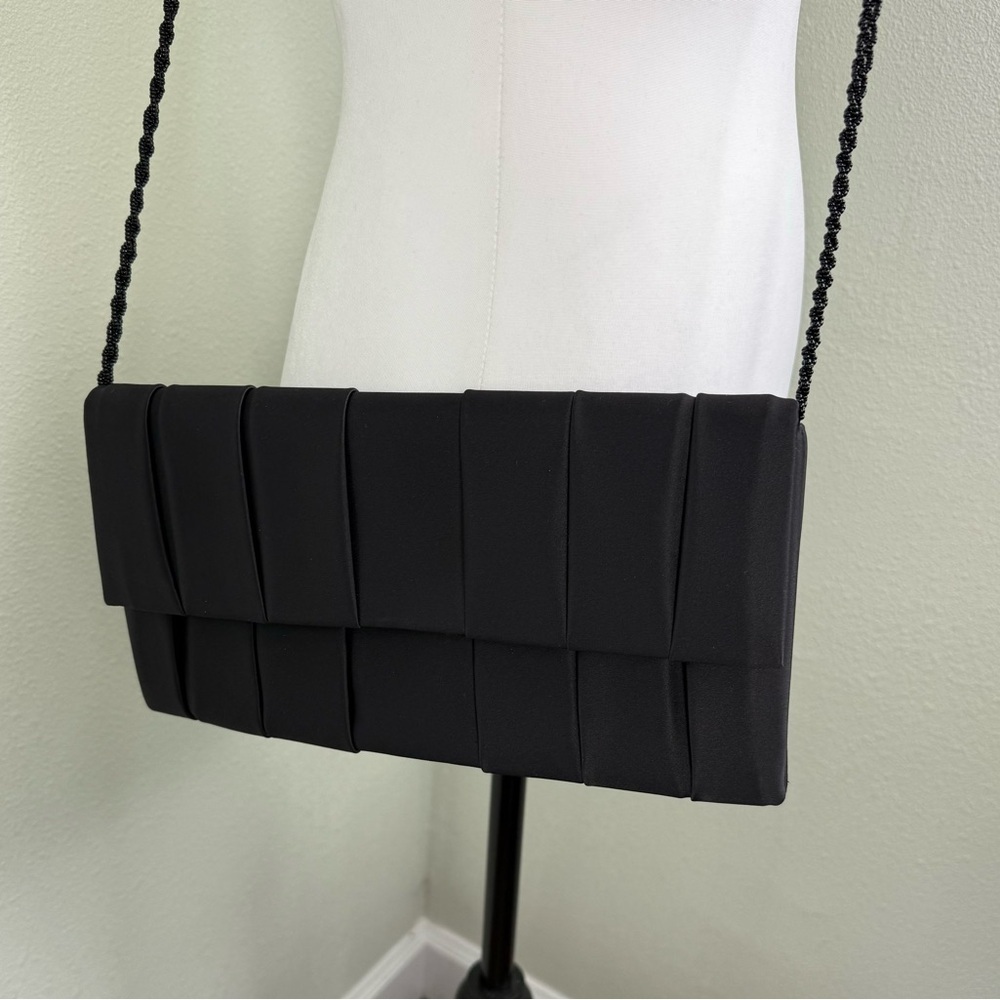 Adrianna Papell Black Sky Clutch Shoulder Bag Purse